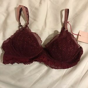 Stella McCartney Burgundy Bra